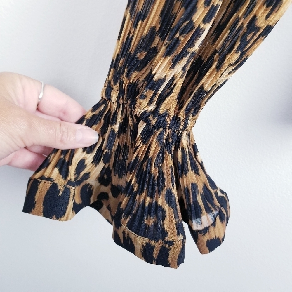 Milly Greer Leopard Print Blouse Top NWT - Picture 12 of 15